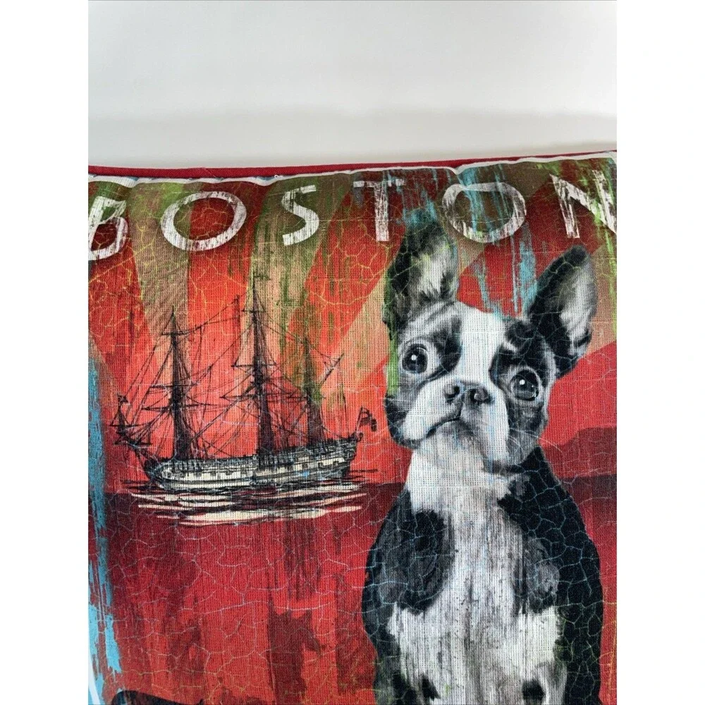 2 Boston Terrior Throw Pillows Robert McClintock Patrick O'Brien 17